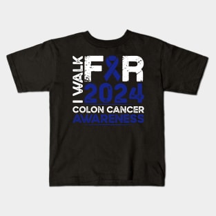 Colon Cancer Awareness Walk 2024 Kids T-Shirt